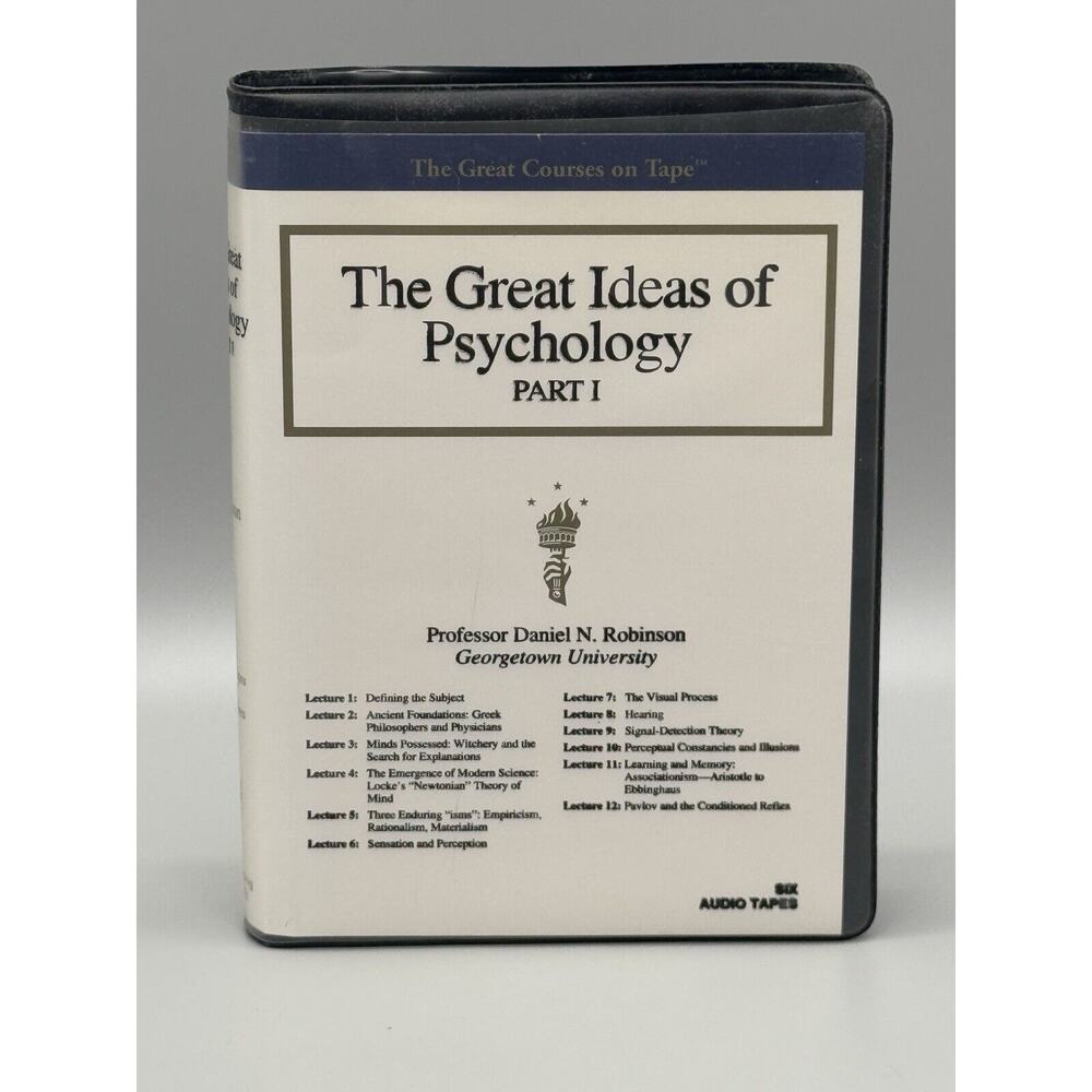 The Great Ideas of Psychology Audio Cassette Book 1997 Part 1 Professor Robinson
